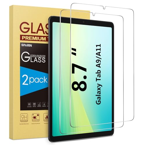 SPARIN 2 Pack Screen Protector for Samsung Galaxy Tab A9/A11 8.7 inch - size: Galaxy Tab A11/A9 8.7"