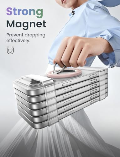 Lamicall for MagSafe Magnetic Phone Ring, Crystal Pink Finger Grip - color: Crystal Pink