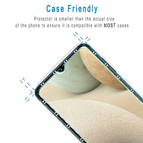 2 Pack Screen Protector for Samsung Galaxy A12 Tempered Glass - color: Clear