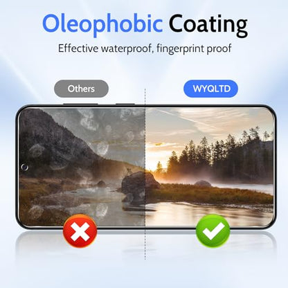 2 Pack for Samsung Galaxy S24 FE Privacy Screen Protector Glass - size: Galaxy S24 FE