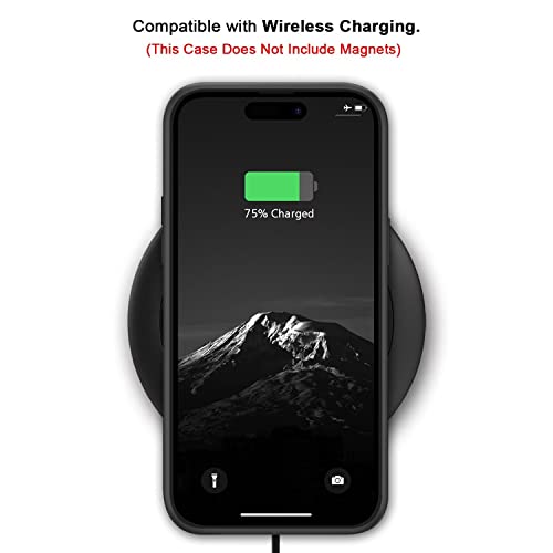 TENDLIN Compatible with iPhone 14 Pro Case Wood Grain with Carbon Fiber Texture Design Leather Hybrid Slim Case Black - color: Black, size: iPhone 14 Pro