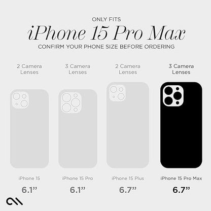 Case-Mate iPhone 15 Pro Max Screen Protector - 6.7 Inch - Anti-Scratch Tempered Glass with Shatter Protection - Durable 9H Glass with Touch Sensitivity, High Clarity, Case Friendly, Easy to Apply - size: iPhone 15 Pro Max