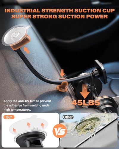 1Zero for Magsafe Car Phone Mount 14-Inch Gooseneck Long Arm Extension - color: 2026 Upgraded for Magsafe
