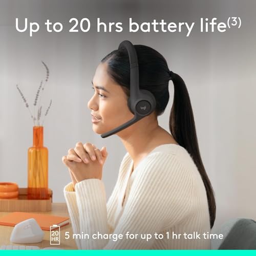 Logitech Zone 301 Wireless Bluetooth Headset - Graphite - color: Graphite