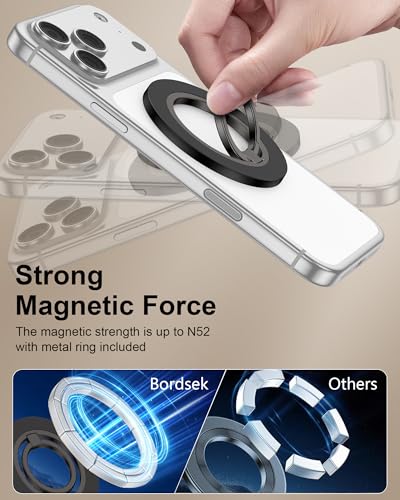 Phone Grip Stand, Magsafe Ring Holder for Apple 17 Pro Max 17 Pro 16 15 14