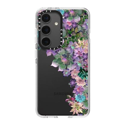 CASETiFY for Galaxy S24 Case - Impact Clear | Not Yellowing | 6.6 ft. Drop Protection | MY SUCCULENT GARDEN | Clear - color: MY SUCCULENT GARDEN, size: Galaxy S24
