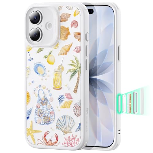 ESR for iPhone 17 Case, Camera Control Cover, Compatible with MagSafe, Shockproof Military-Grade Protection, Magnetic Case for iPhone 17, Classic Hybrid, Coastal Summer, Cream White - color: Cream White, size: iPhone 17 6.3 inch
