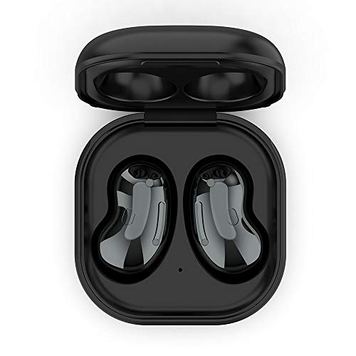 Wired Charging Case for Galaxy Buds Live SM-R180, Replacement Charger Case Cover with 3.3ft USB-C Cable for Samsung Galaxy Buds Live Earbuds (Black) - color: Black