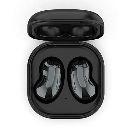 Wired Charging Case for Galaxy Buds Live SM-R180, Replacement Charger Case Cover with 3.3ft USB-C Cable for Samsung Galaxy Buds Live Earbuds (Black) - color: Black