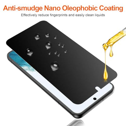 2 Pack 4 Way 360 ° Matte Privacy Screen Protector for Samsung Galaxy S22 Plus 6.6 Inch [Not Glass], Anti-Scratch, Anti-Glare, Support Fingerprint Unlock - size: Samsung Galaxy S22 Plus