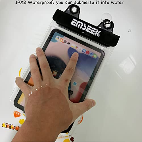 Waterproof Ebook Reader Case Holder Tablet Cover Bag eReader Dry Pouch for Amazon Kindle Paperwhite Oasis Fire 7 Nook Kobo iPad mini Samsung Tab Google Nexus Up to 8.5” (Pink) - color: Pink