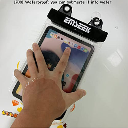 Waterproof Ebook Reader Case Holder Tablet Cover Bag eReader Dry Pouch for Amazon Kindle Paperwhite Oasis Fire 7 Nook Kobo iPad mini Samsung Tab Google Nexus Up to 8.5” (Pink) - color: Pink