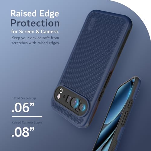 TUDIA MergeGrip [Military Grade] Cases for Google Pixel 10 Pro XL (2025), [Drop Tested] Dual-Layer Shockproof Rugged Slim Anti-Slip Heavy Duty Protective Phone Case Pixel Pro 10 XL Cover – Indigo Blue - color: Indigo Blue, size: Pixel 10 Pro XL