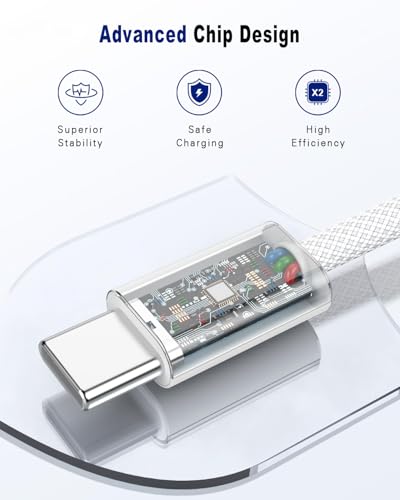 USB C to USB C Cable for Apple Certified 60W 2-Pack 10ft - size: 10FT