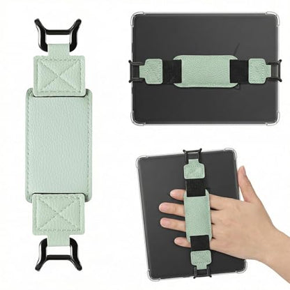 Threetols Hand Strap for Kindle Accessories Comfy Silicone Grip Alternative to Case or Cover Fits Versatile and Lightweight Finger Grip Holder(Mint Green) - color: style 2