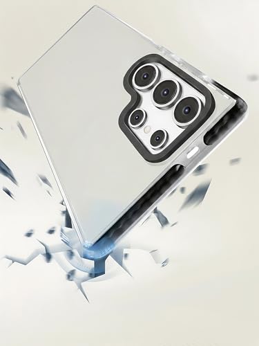 Crystal Clear for Samsung Galaxy S25 Ultra 6.8-Inch, Non-Yellowing,Drop Protection,Anti-Scratch Transparent Hard Back Phone Cover - color: Clear, size: Samsung Galaxy S25 Ultra