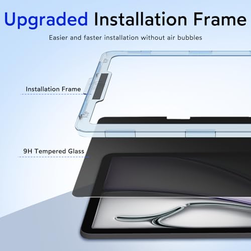 MOBDIK Privacy Screen Protector for iPad Air 13 M4/M3/M2 2026/2025/2024 - size: iPad Air 13 2026/2025/2024