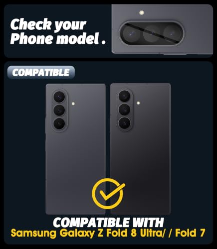 (3 Pack) Orzero Camera Lens Protector Compatible for Samsung Galaxy Z Fold 8 Ultra/Fold 7, Protector de Cámera Tempered Glass 9H Precise Camera Cutouts Anti-Scratch Does Not Affect Night Shots and Flash - size: Samsung Galaxy Z Fold 7