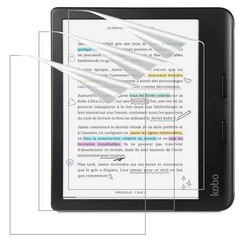 MoKo 3 Pack Anti-Glare Screen Protector for 7 inch Kobo Libra Colour 2024 - size: 3 Pack