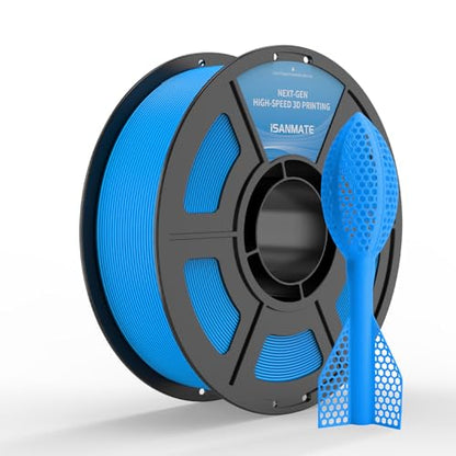 iSANMATE HS TPU Filament 1.75mm, Blue TPU 95A HF High Speed, 1kg | Flexible Tough Wear-Resistant Elastic; HF TPU 50-200mm/s; Compatible with Bambu Lab and Most FDM 3D Printer; for TPU Beginner - color: Blue, size: TPU-HS-95A