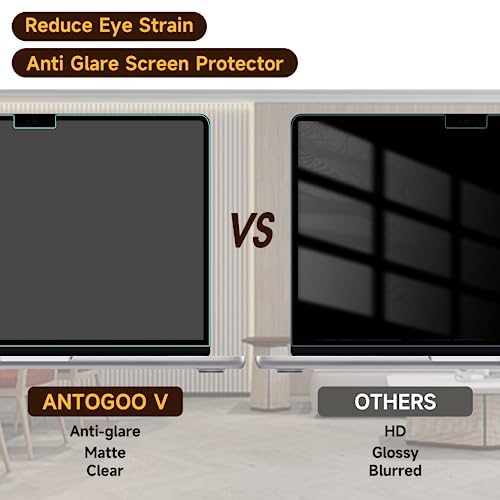 2 Pack Anti Blue Light Screen Protector Compatible with MacBook Air 15 Inch(2023-2026, M2/M3/M4/M5), Eye Protection Matte Anti Glare Screen Protector for 15.3In Mac Air - size: MacBook Air 15 Inch
