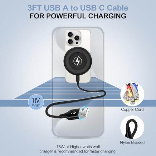 Samsung S25 Wireless Charger Fast Charging Pad Android Charger for Samsung Galaxy S26 S25 Ultra/S24/S23/S22/S21/S20/iPhone 17/16 Pro 15W Fast Wireless Phone Charger Station for Pixel 10 Pro XL/9/9a/8
