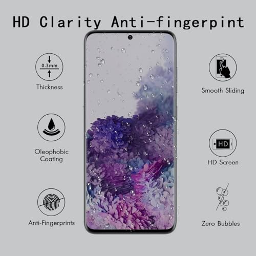 [4 Pack] Tempered Glass Screen Protector for Samsung Galaxy S20 Ultra