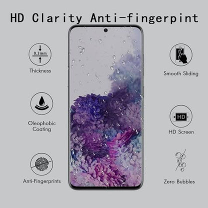[4 Pack] Tempered Glass Screen Protector for Samsung Galaxy S20 Ultra