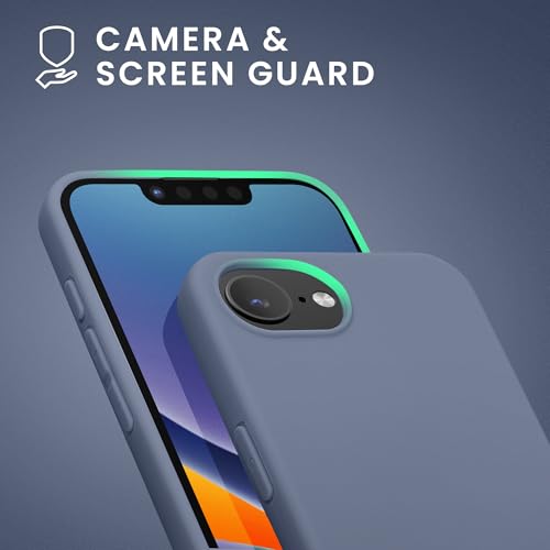 kwmobile Case Compatible with Apple iPhone 17e / iPhone 16e Case - Soft Slim Protective TPU Silicone Cover - Matte Lavender Grey - color: matte lavender grey