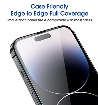 amFilm OneTouch for iPhone 14 Pro Max Screen Protector 6.7'' Tempered Glass - size: 14 Pro-6.7"