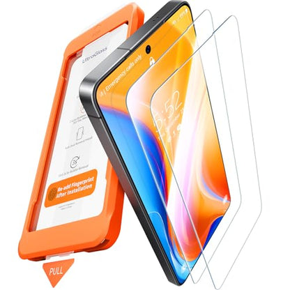 UltraGlass TOP 9H+ Armor for Samsung Galaxy S26 Screen Protector [NO.1 Military Grade Protection] Galaxy 26 Screen Protector Tempered Glass S26, Case Friendly, OnePull Install, 2 Pack - size: S26