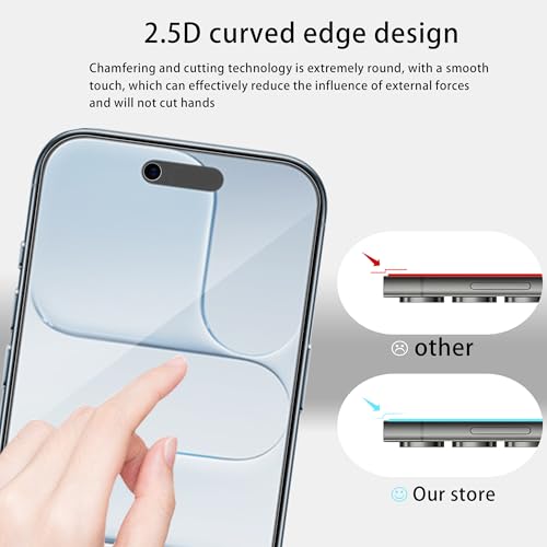 Anti Glare Matte Screen Protector For iPhone Air Tempered Glass Anti Fingerprint Film 2-Pack with Easy Alignment Tool