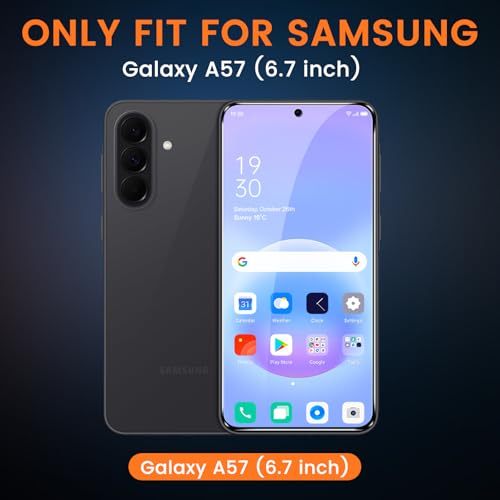 3+3 Pack for Samsung Galaxy A57 5G Privacy Screen Protector with Camera Lens Protector, Anti-Spy Tempered Glass Film, 9H Hardness, Anti-Scratch, Touch Sensitive - size: Galaxy A57