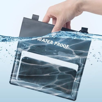 Waterproof Phone Pouch for Swimming Touch Screen Compatible Large Capacity Dry Bag for Beach Pool Floating Cruise Ship (Blue) - color: Blue