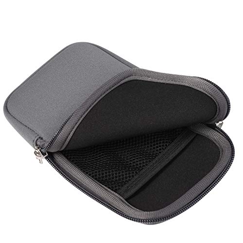 Neoprene Cell Phone Sleeve Zipper Phone Pouch Holder w/ Neck Strap Compatible for iPhone 17 Pro Max 16 Plus Galaxy S26 Ultra S26+ S25 FE A17 A36 A56 Oneplus 15 13 Pixel 10 Poco X7 Pro (Gray, Medium) - color: Gray