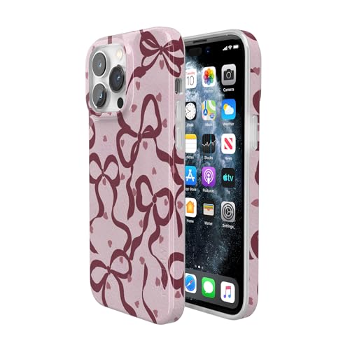 Casely iPhone 14 Pro Case | Coquette Crush | Bows | Compatible with MagSafe | Classic Ultra Slim Design - color: Coquette Crush | Bows, size: iPhone 14 Pro