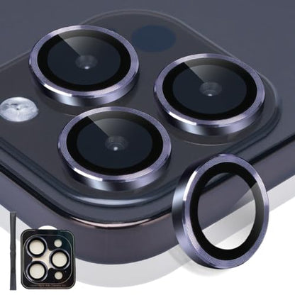 Camera Lens Protector for iPhone 14 Pro/14 Pro Max, Deep Purple - color: Deep Purple