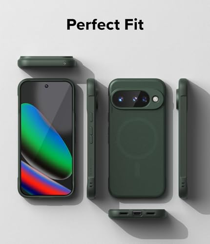 Ringke Onyx Designed for Google Pixel 10 Case [Compatible with MagSafe and Pixelsnap] Oil & Dirt Resistant Enhanced Grip Non-Slip Texture Lightweight Cover - Magnetic Dark Green - color: Magnetic Dark Green, size: Pixel 10