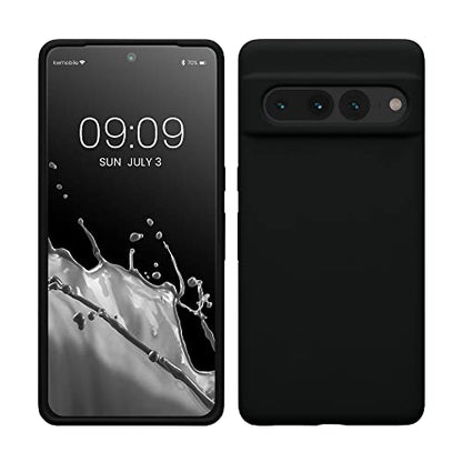 kwmobile Case Compatible with Google Pixel 7 Pro Case - TPU Silicone Phone Cover with Soft Finish - Black - color: black, size: Pixel 7 Pro