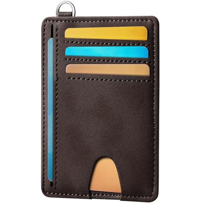 Mayski Slim Wallet, Credit Card Holder for Women, Minimalist Front Pocket RFID Blocking Card Cases, Small Wallet Women Men(CH Coffee) - color: CH Coffee