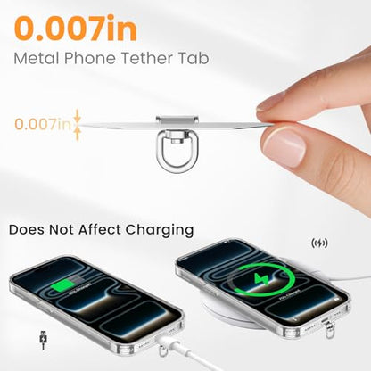 COCASES Phone Tether Tab, 360° Rotating Phone Lanyard Tab, 3 Pack, Sliver - color: Sliver*3