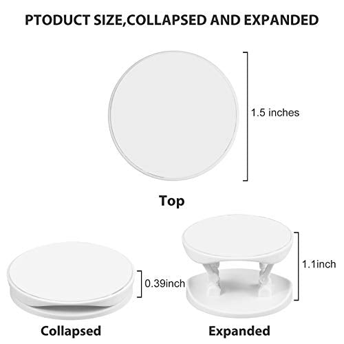 30 Pack Blank Phone Grip Holder, Expandable Phone Grip Stand,Black, White - color: Black, White