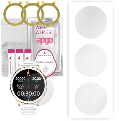 apgo 3x Hydrogel Ultra-Clear Screen Protector for Rubicon RNCF02, Hydrogel Film, Flexible, Soft TPU with positioning layer easy installation