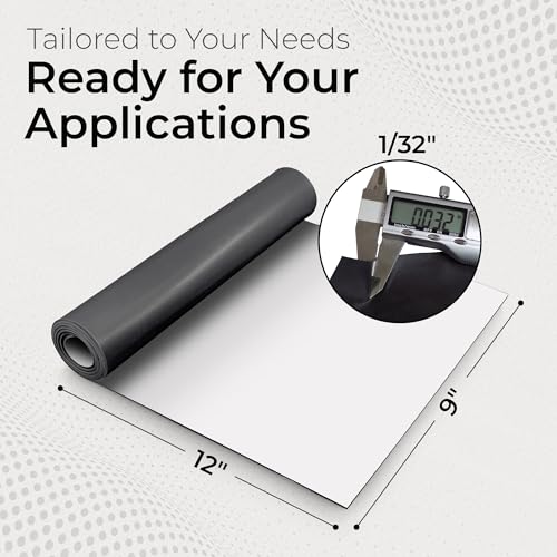 Exactly Rubber - Black Silicone Sheet with PSA Adhesive, 60A Durometer Rubber Mat, Gasket Material, -80 to 450°F Temperature Resistance, 350% Elongation Rubber Sheet, Made in The USA, 1/32 x 9” x 12” - size: 1/32 x 9 x 12