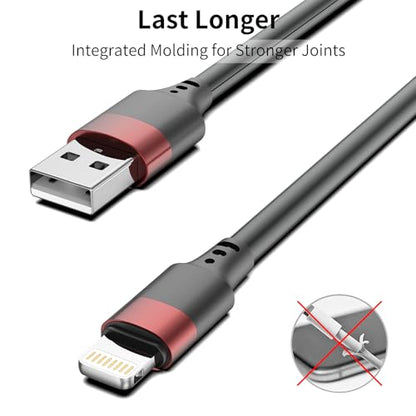 Vienceen 1 ft USB to Lightning Cable, 2 Pack Short iPhone Fast Charger Cord, [MFi-Certified] 12 Inch Lightning Charger Cable for iPhone 14/13/12 - size: 1 FT