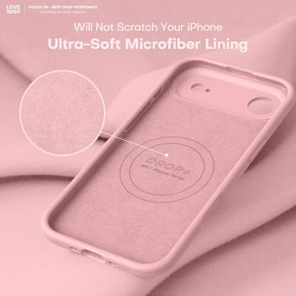 LOVE 3000 Magnetic for iPhone Air Case Premium Silicone, Pink Sand - color: Pink Sand, size: iPhone Air 6.5inch