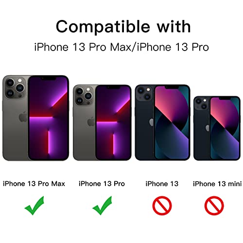 JETech Camera Lens Protector for iPhone 13 Pro Max/13 Pro, Graphite, 1 Set - color: Graphite