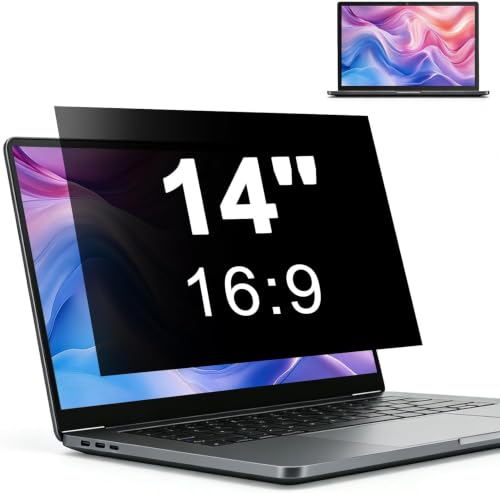 Laptop Privacy Screen 14 Inch 16:9 Display - size: For 14.6 inch laptops(16:9)