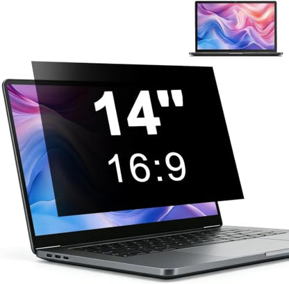 Laptop Privacy Screen 14 Inch 16:9 Display - size: For 14.6 inch laptops(16:9)