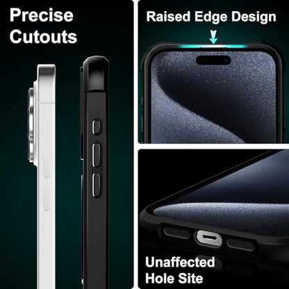 360°Magnetic Swivel Ring for iPhone 15 Pro Max Case-Black - color: Black, size: iPhone 15 Pro Max
